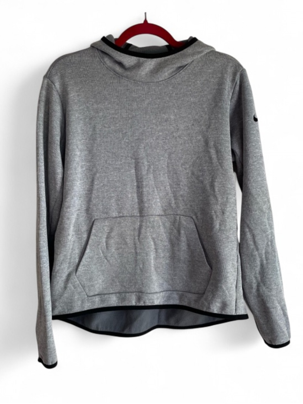 Nike Women's Heather Gray Hoodie with Pocket Size L